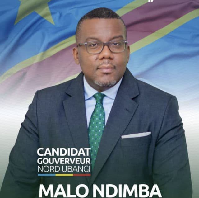 Malo Mobutu, élu gouverneur de province au Nord Ubangi.